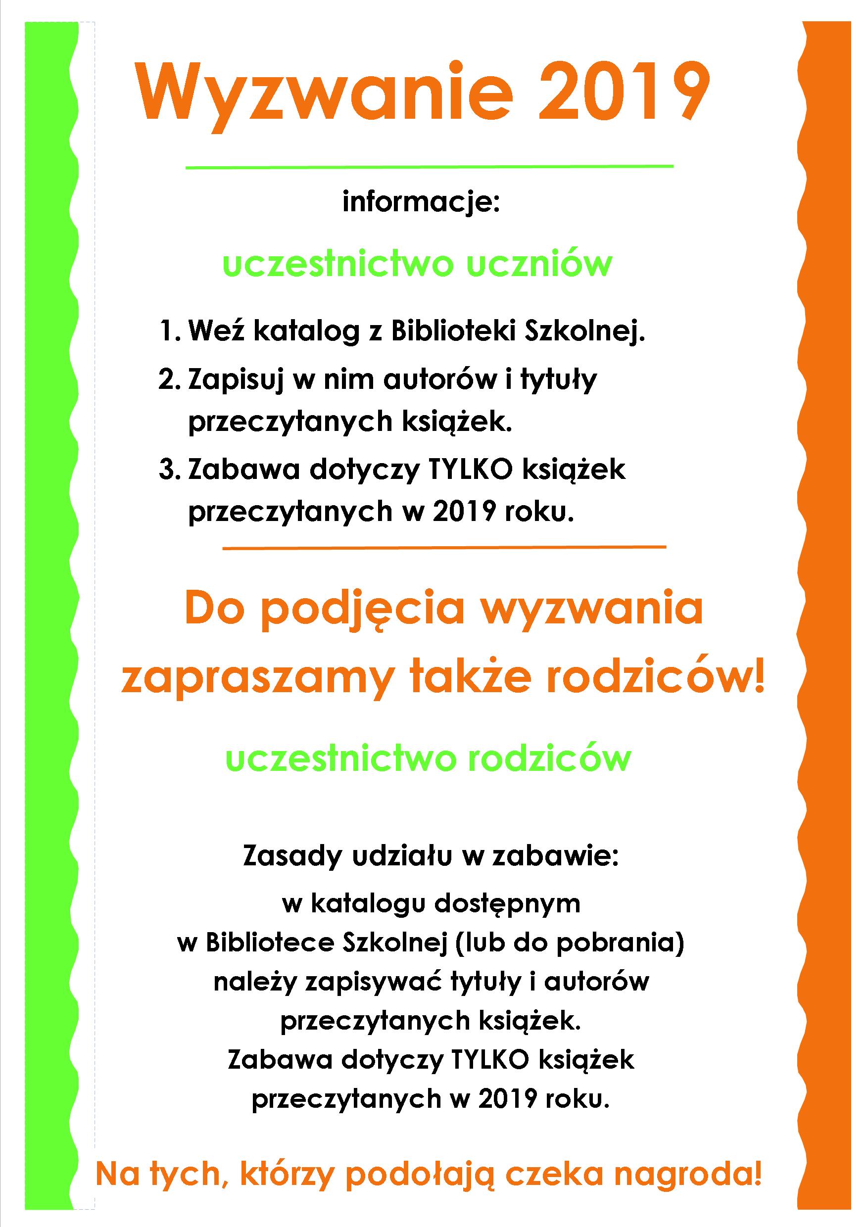 plakat wyzwanie