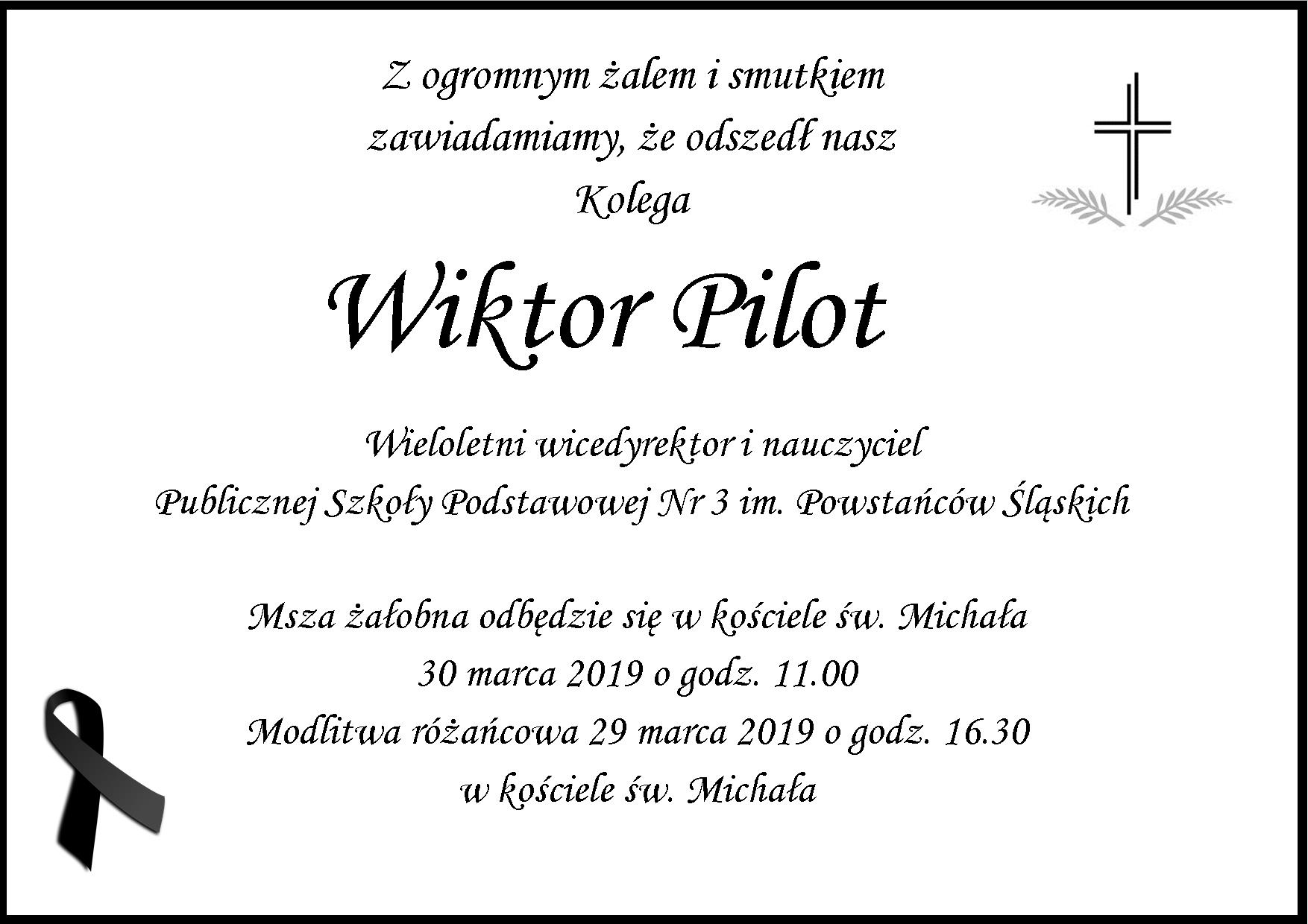 nekrolog wiktor pilot